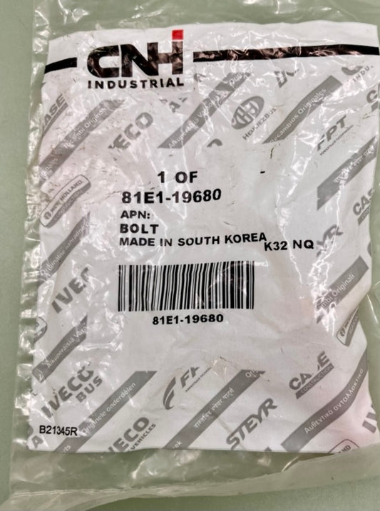 CNH Industrial 81E1-19680 Bolt New Genuine