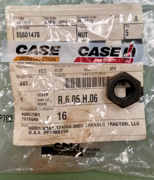 CNH Industrial 85801470 Nut New Genuine