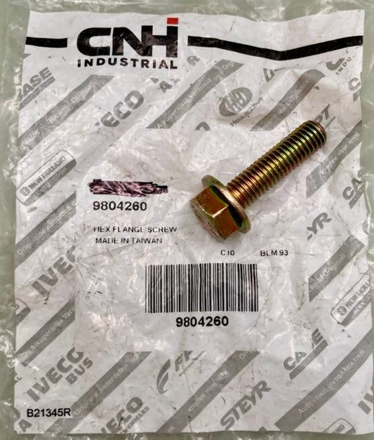 QTY 4 CNH Industrial 9804260 Hex Flange Screw New Genuine