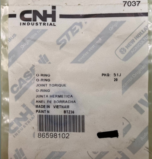 CNH Industrial 86598102 O-Ring New Genuine