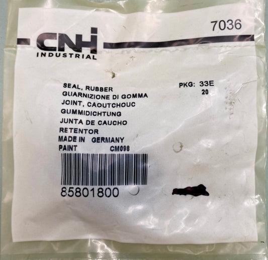 CNH Industrial 85801800 Rubber Seal New Genuine