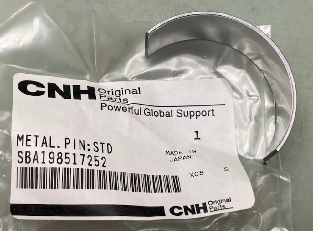 CNH SBA198517252 Bearing Liner New Genuine