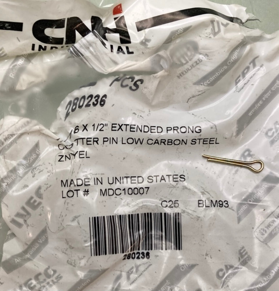 QTY 3 CNH Industrial 280236 Cotter Pin New Genuine