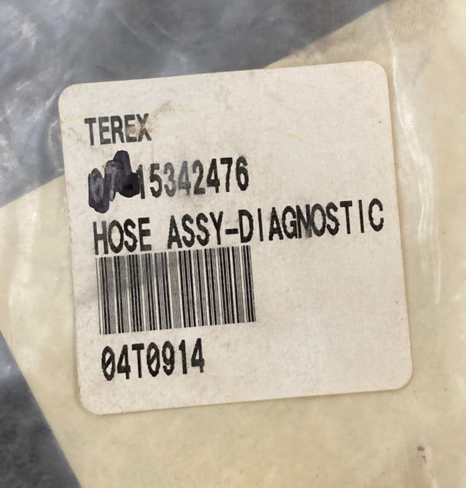 Terex 15342476 Hose Assembly -Diagnostic New Replaces
