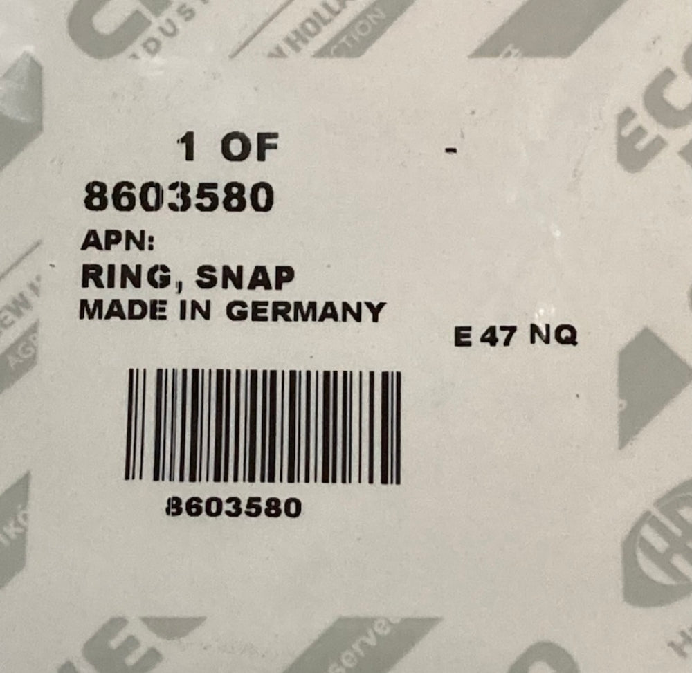 CNH Industrial 8603580 Ring Snap New Genuine