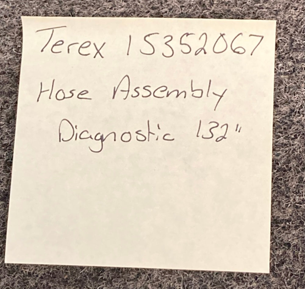 Terex 15352067 Hose Assembly Diagnostic 132" New Replaces