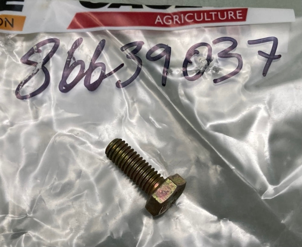 CNH 86639037 Hex Bolt CL 10.9 Full Thread M6x1x16 New Genuine