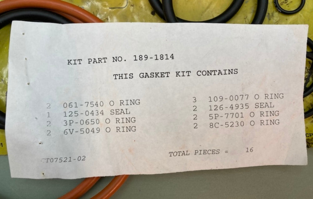 Caterpillar 189-1814 Gasket Kit Incomplete New Genuine