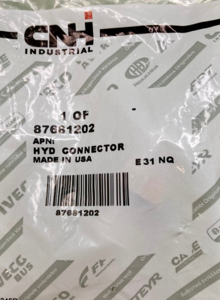 CNH Industrial 87681202 HYD Connector New Genuine