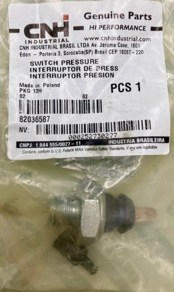 CNH Industrial 82036587 Pressure Switch New Genuine