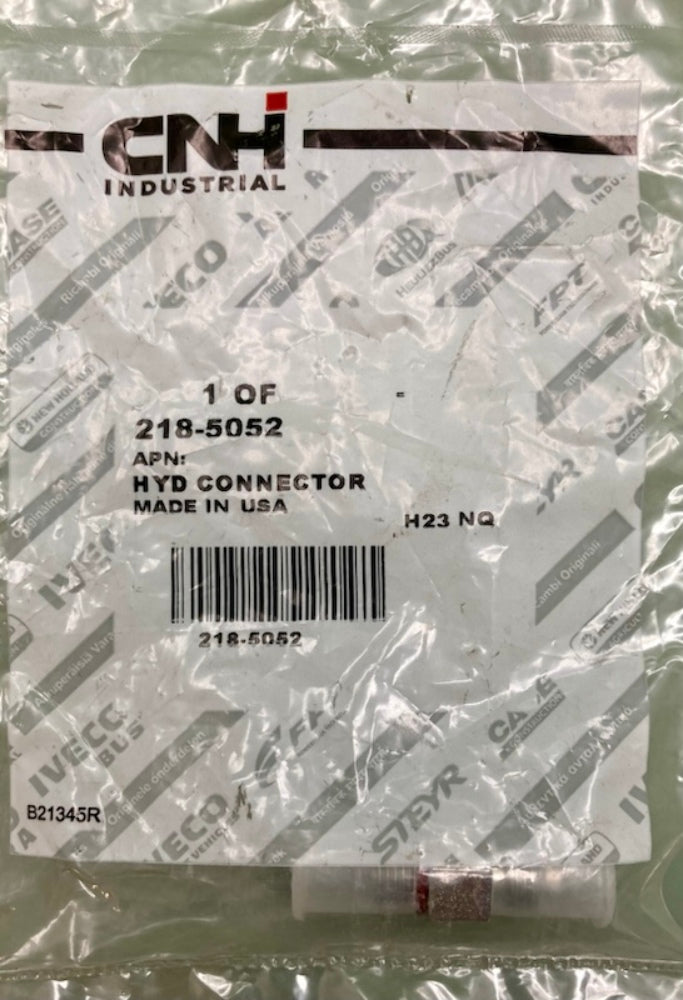 CNH Industrial 218-5052 HYD Connector New Genuine
