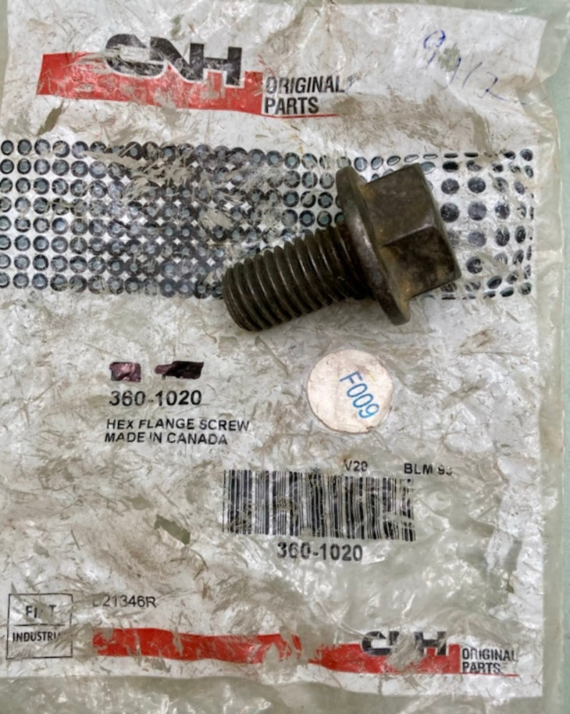 CNH Industrial 360-1020 Hex Flange Screw New Genuine