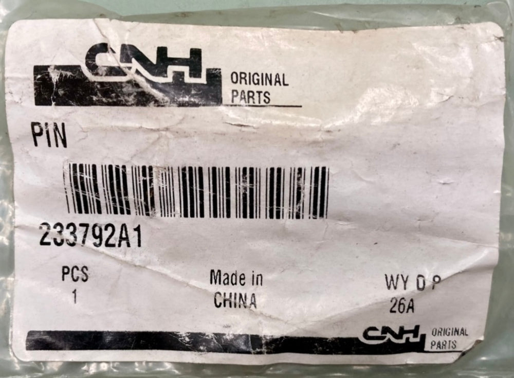 CNH Industrial 233792A1 Pin New Genuine