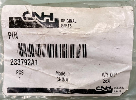 CNH Industrial 233792A1 Pin New Genuine