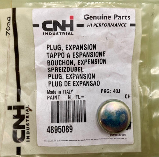 CNH Industrial 4895089 Expansion Plug New Genuine