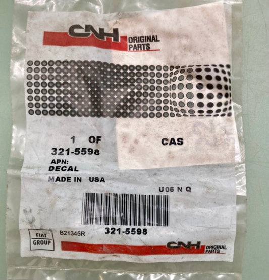 CNH Industrial 321-5598 Decal New Genuine