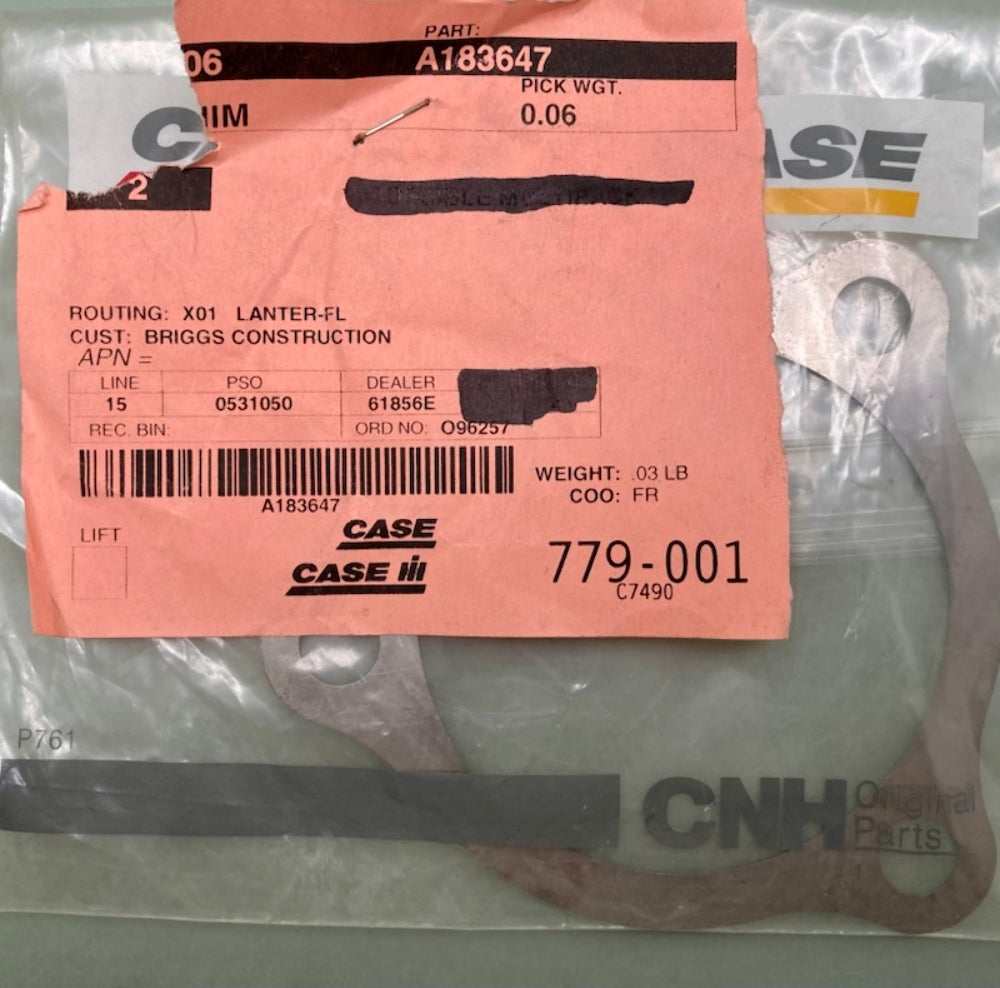 CNH Industrial A183647 Shim New Genuine