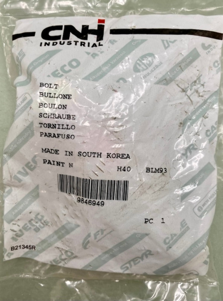 CNH Industrial 9846949 Bolt New Genuine
