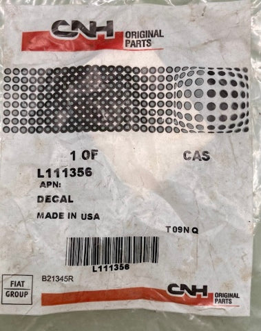 CNH Industrial L111356 Decal New Genuine