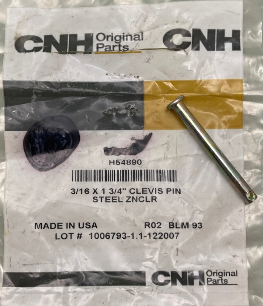 CNH H54890 Clevis Pin New Genuine