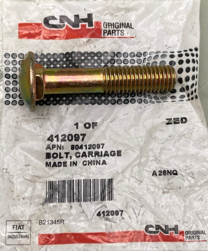 CNH 412097 Bolt Carriage New Genuine