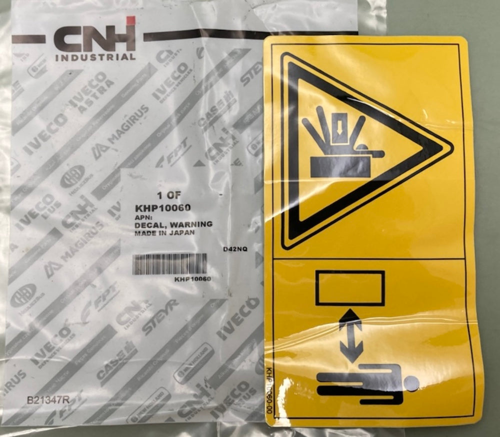 CNH Industrial KHP10060 Decal Warning New Genuine