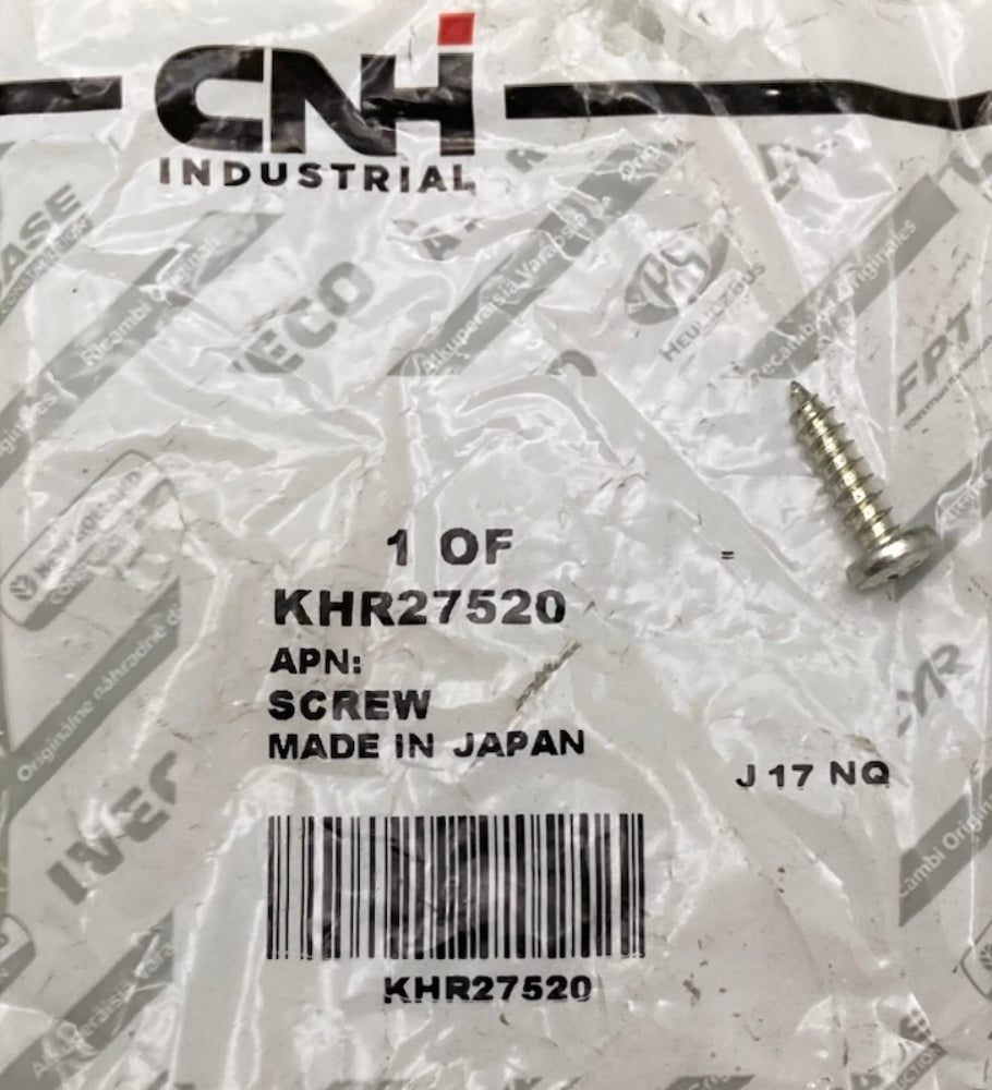 CNH Industrial KHR27520 Screw New Genuine