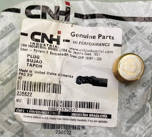 CNH Industrial 236622 Plug Pipe New Genuine
