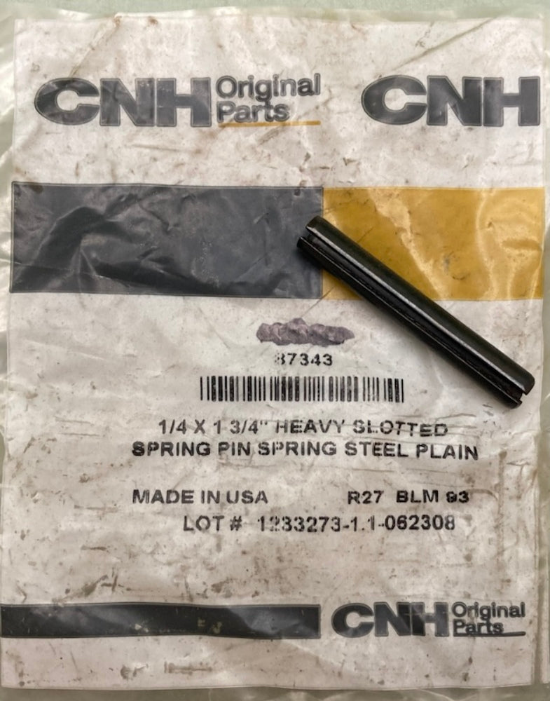 CNH 87343 Heavy Slotted Spring Pin New Genuine