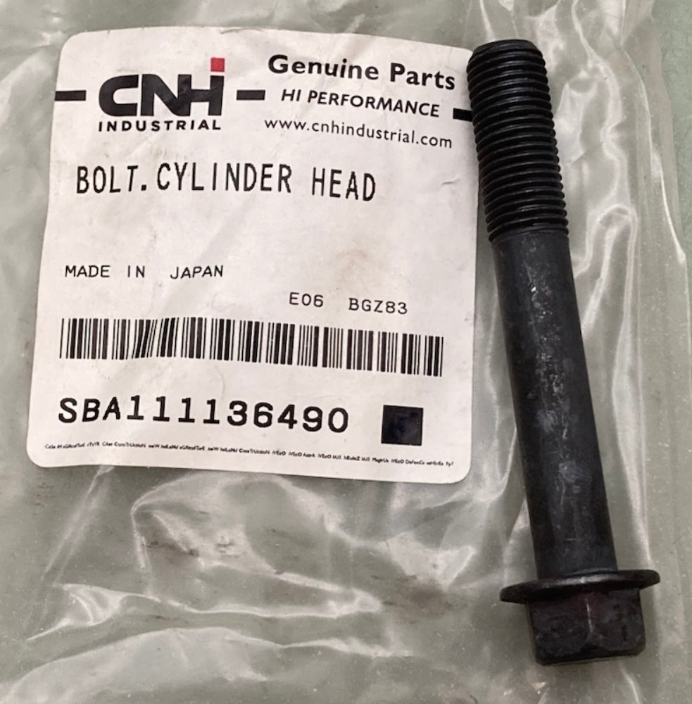 CNH Industrial SBA111136490 Bolt Cylinder Head New Genuine