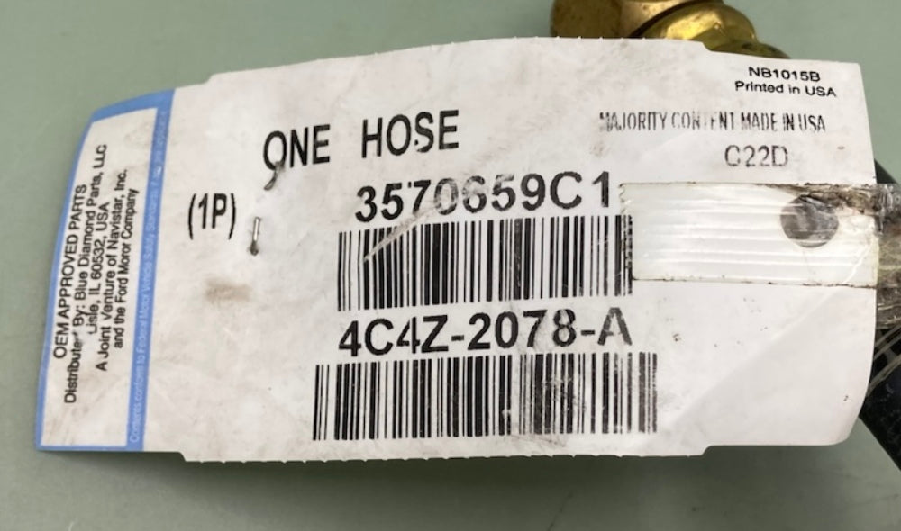 International 3570659C1 Intercooler Hose, Navistar Compatible New Genuine