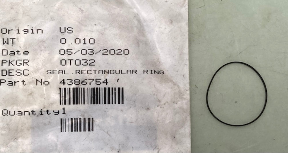 Cummins 4386754 Seal Ring / Washer - Rectangular New Genuine
