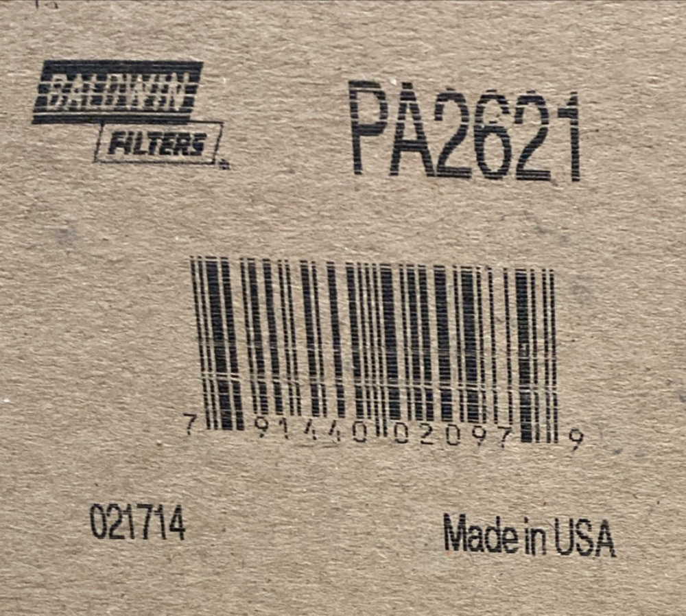 New Genuine Baldwin PA2621 Air Filter