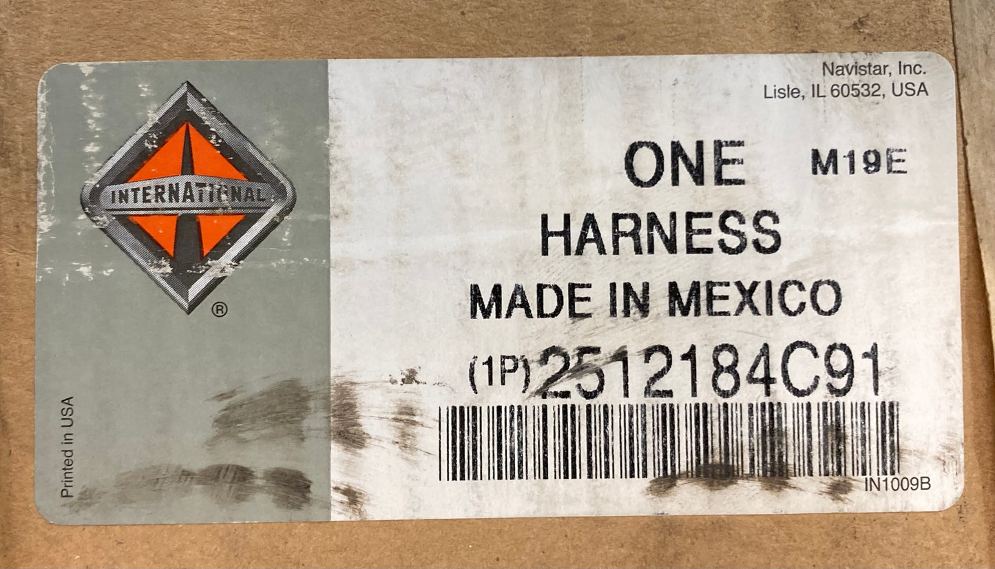 New Genuine International 2512184C91 HARNESS, CENTER CHASSIS, ISX 2