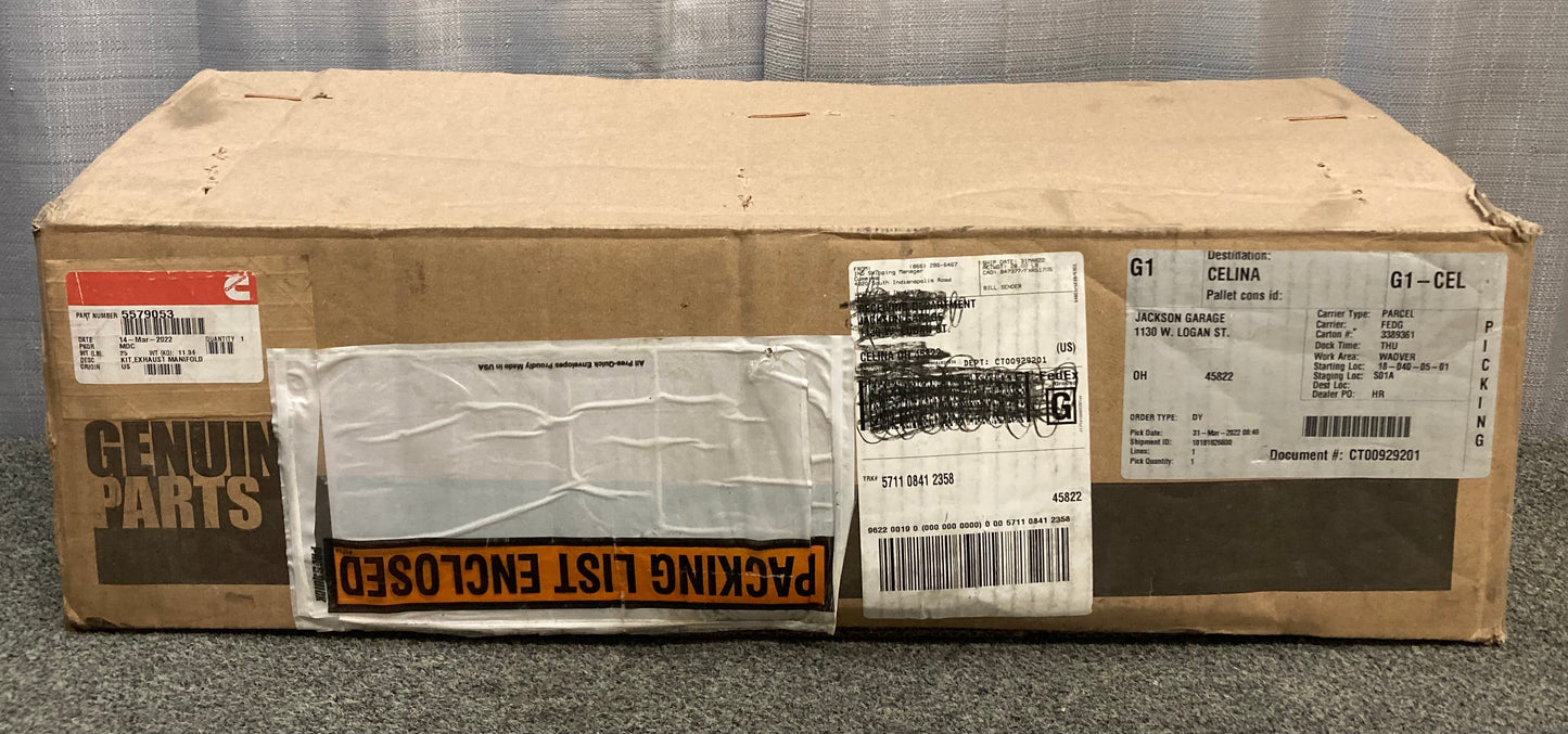 New Genuine Cummins 5579053 Kit Exhaust Manifold