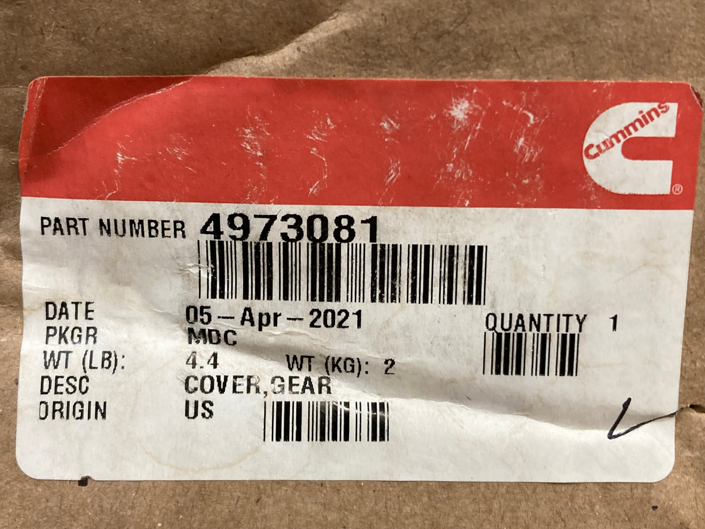 New Genuine Cummins 4973081 Engine Timing Cover