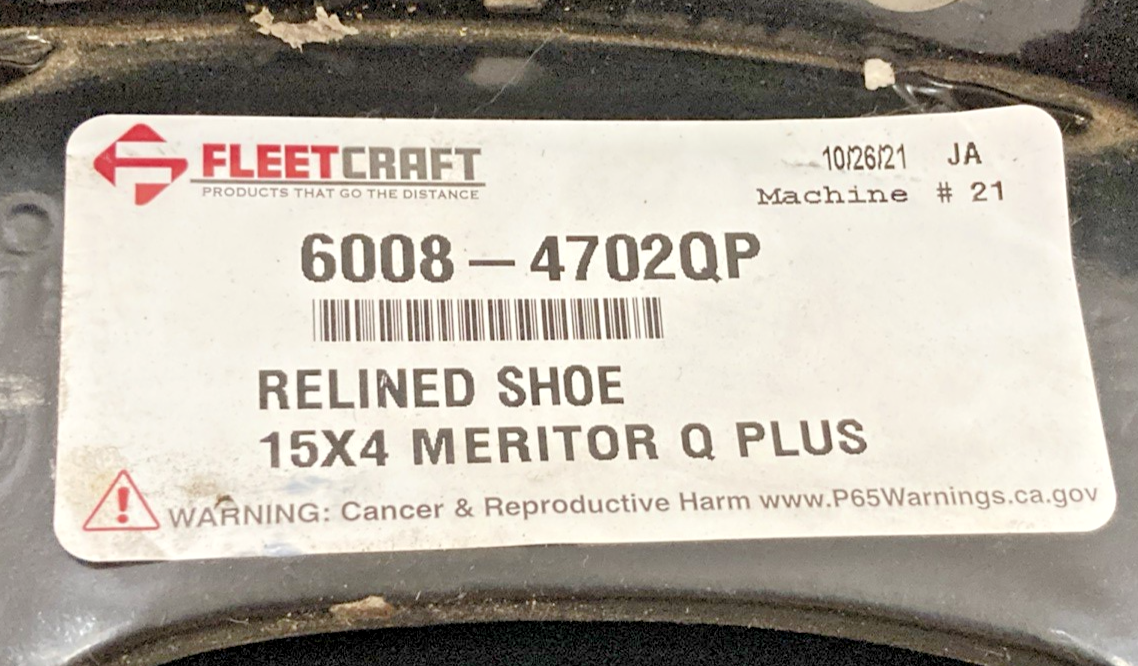 New Genuine Fleet Craft 6008-4702QP Relined Shoe