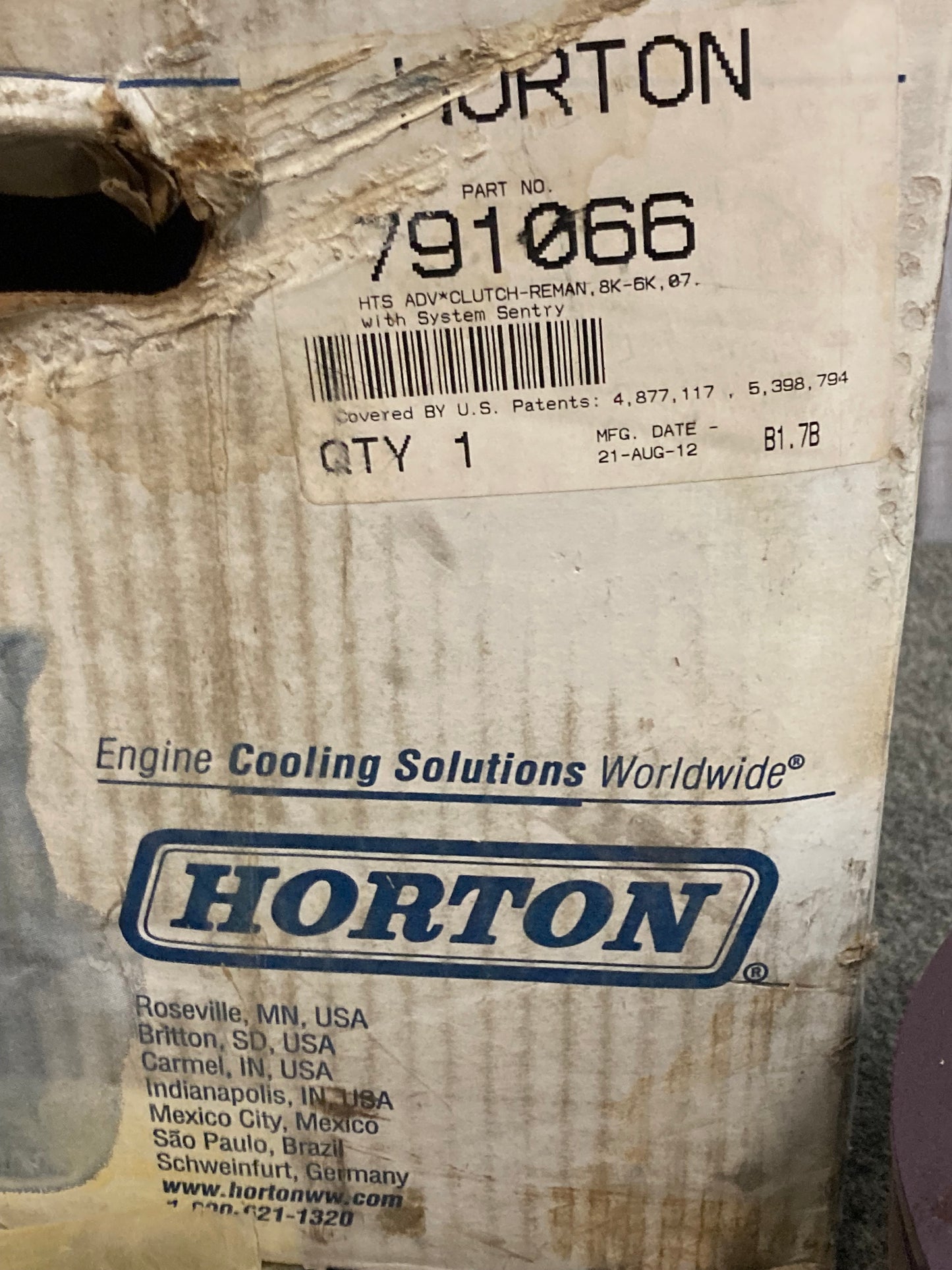 Reman Genuine Horton 791066 Engine Cooling Fan Clutch