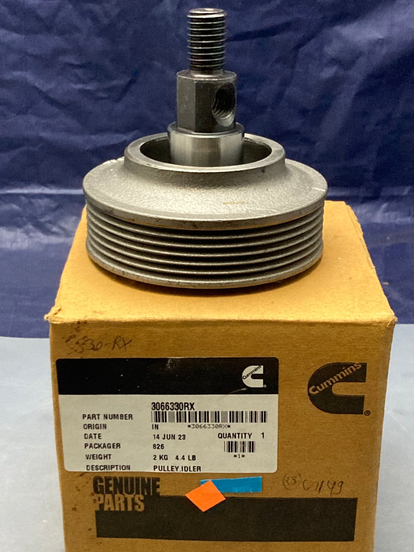 New Genuine Cummins 3066330RX Water Pump Idler Pulley