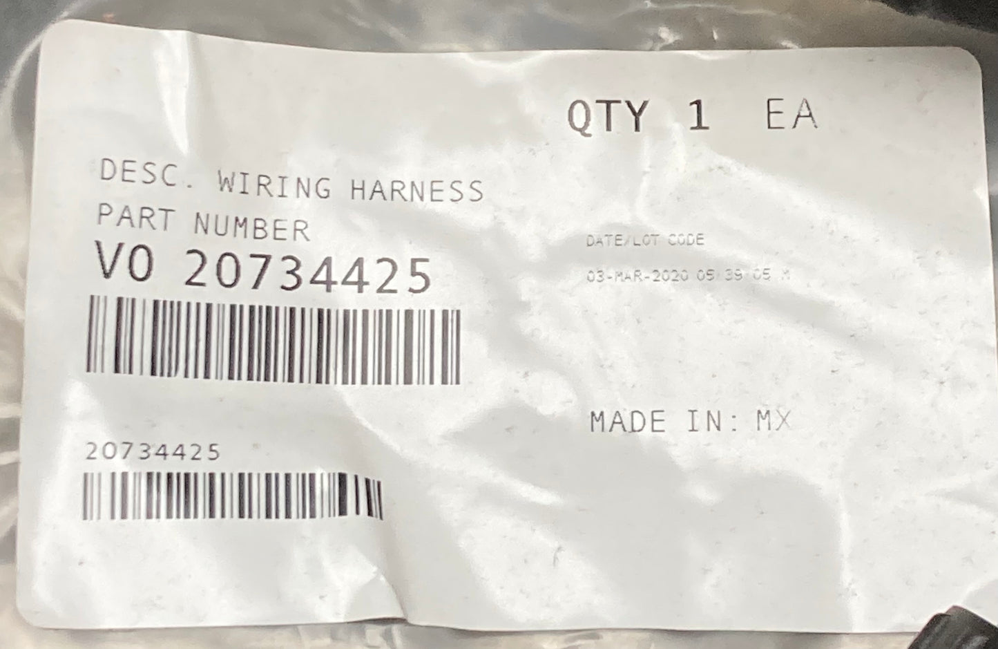 New Replaces Volvo 20734425 Wiring Harness