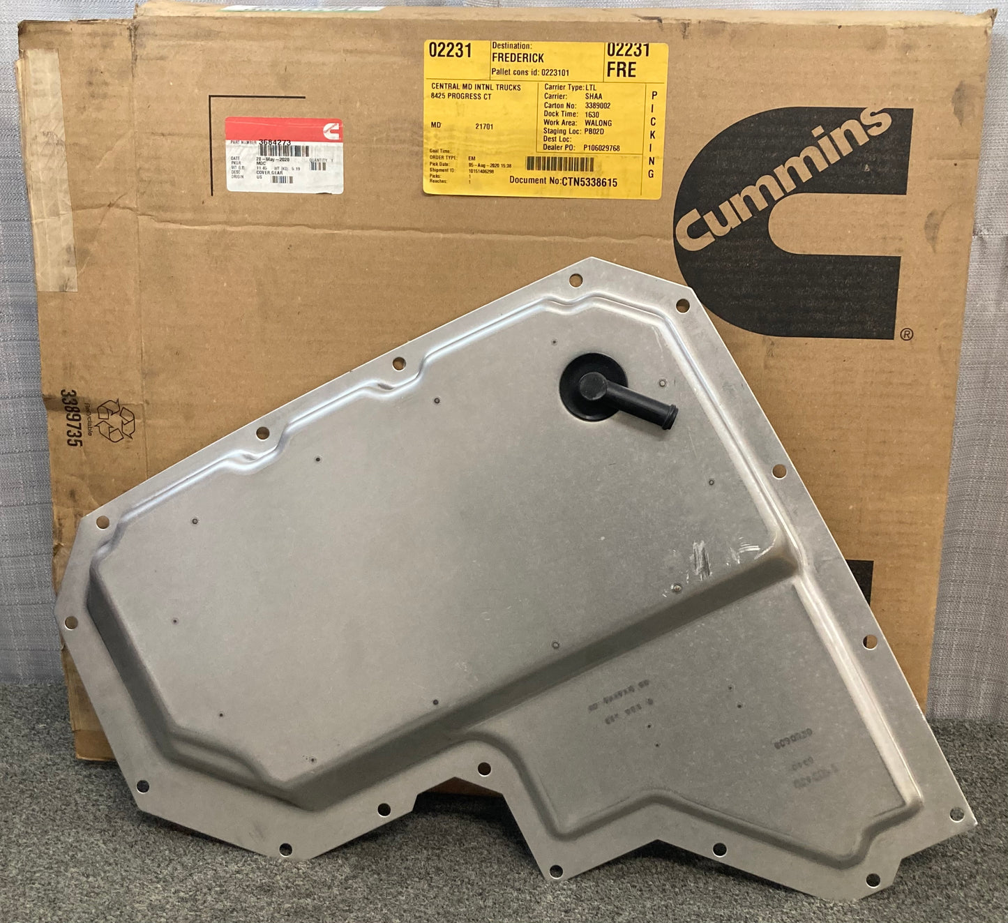 New Genuine Cummins 3684273 Engine Timing Cover