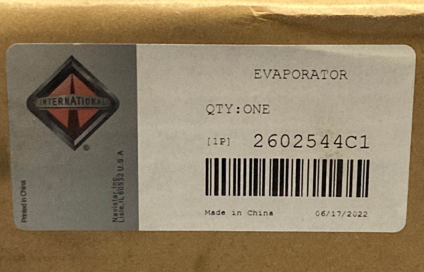 New Genuine International 2602544C1 Evaporator