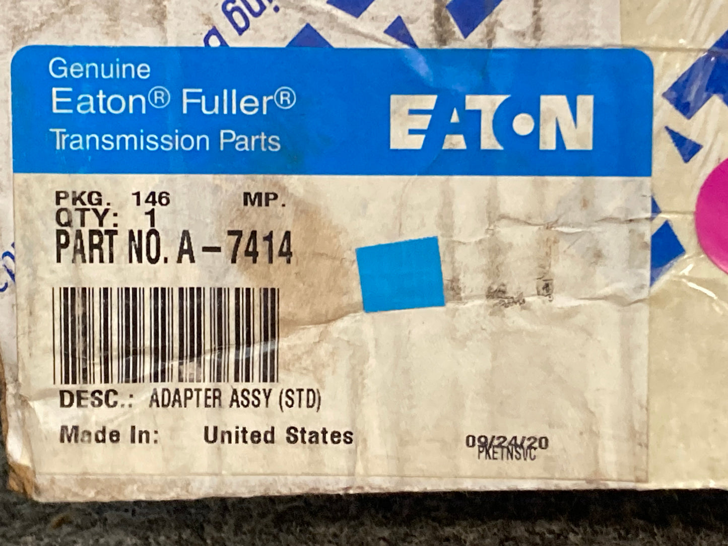 New Genuine Eaton A-7414 ADAPTOR ASSY