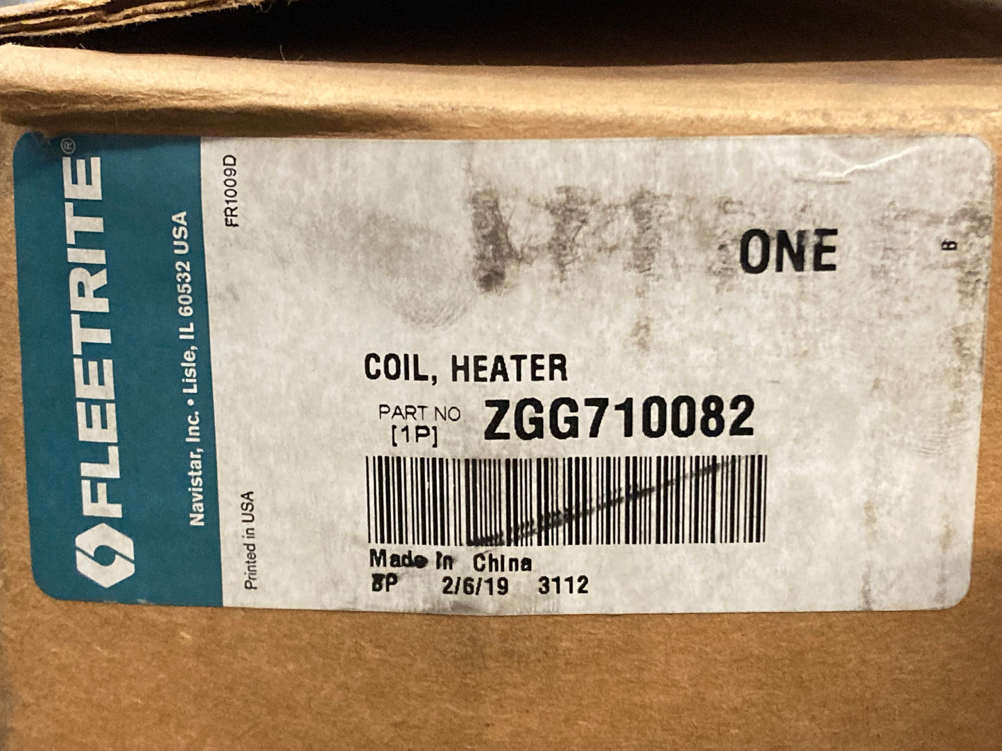 New Genuine Fleetrite ZGG710082 HVAC Heater Core