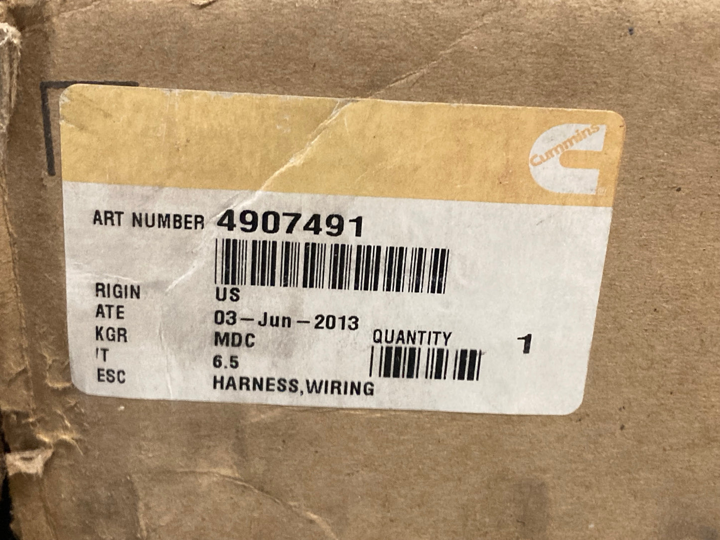 New Genuine Cummins 4907491 Engine Wiring Harness