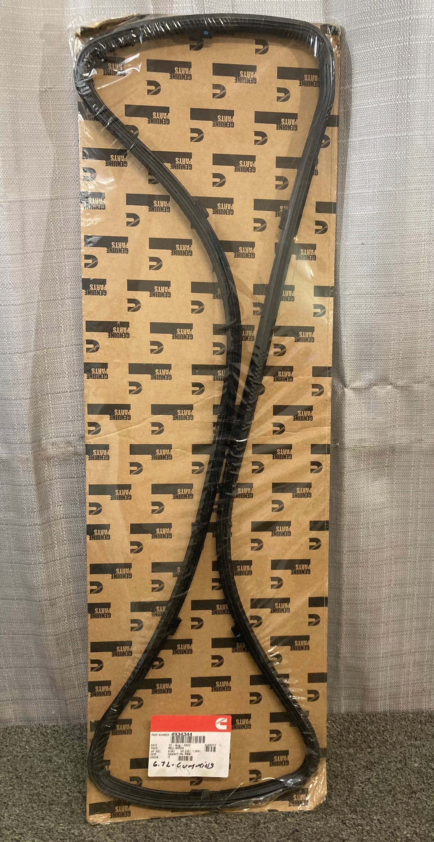 New Genuine Cummins 4934344 Oil Pan Gasket