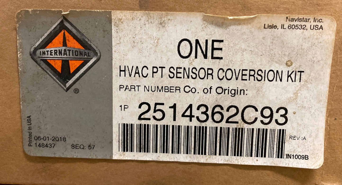 New Genuine International 2514362C93 HVAC Pressure Sensor Conversion Kit