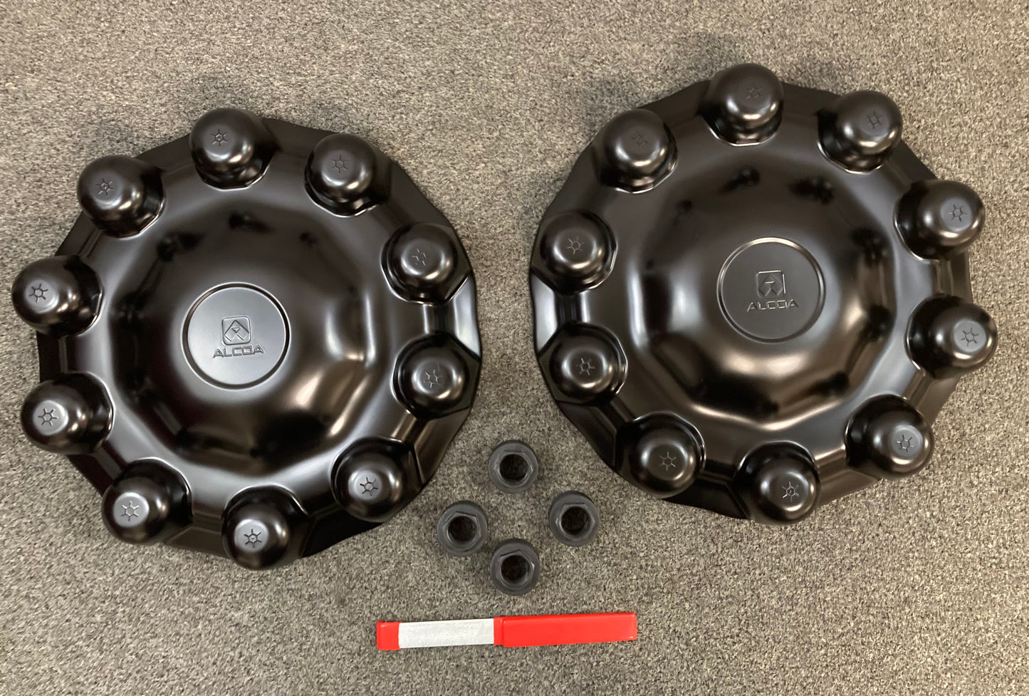 New Genuine Alcoa 086300DT Front Hub Cover Kit  Black