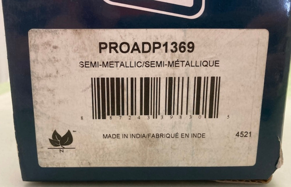 New Genuine Pro-Par ADP1369 PAD DISC BRAKE