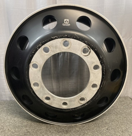 Alcoa ULT39BLK Dura-Black 22.5" x 8.25" Aluminum Wheel 10x285mm Hub Pilot